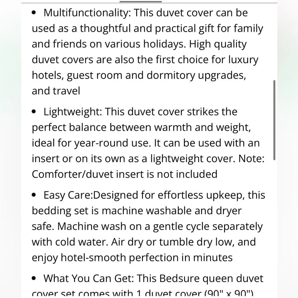 Luxurious White Duvet Cover Set